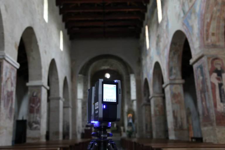 The Faro Focus 3D imaging inside Santuario Anglona.