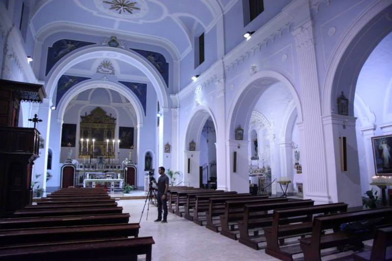Inside the Church of Maria 